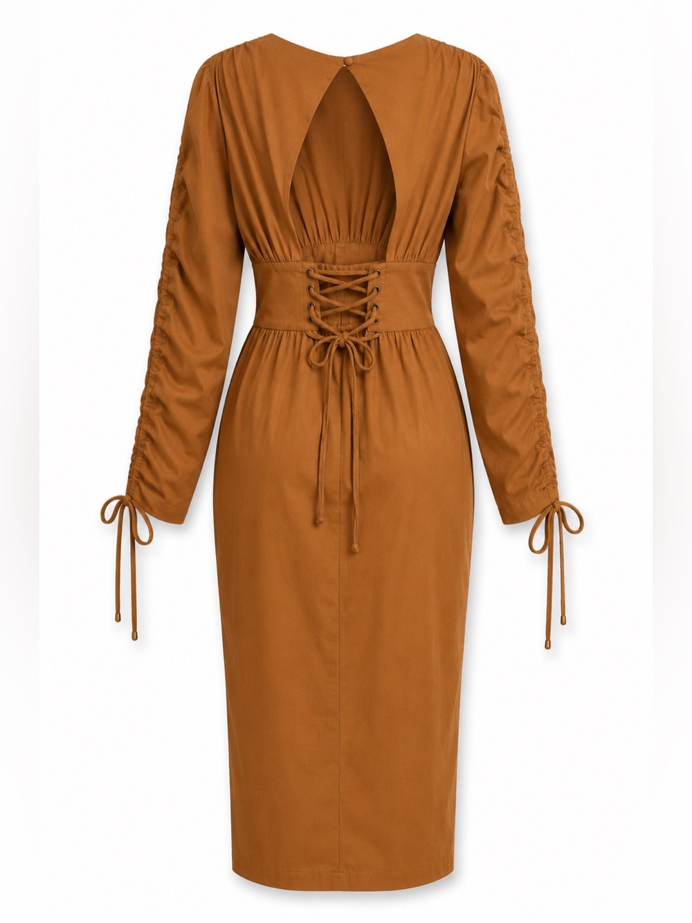 NWT Andrea Iyamah Palla Dress in the color Camel ~ Various Sizes MSRP $385